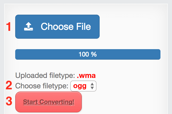 How to convert WMA files online to OGG
